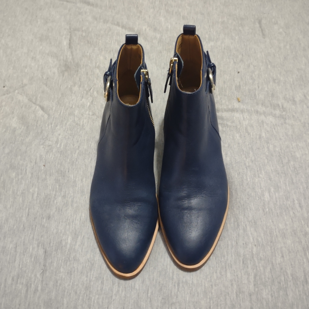 Women's Navy Talbots Booties, Sz 6.5, Hardly Worn